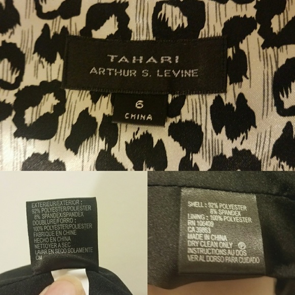 Tahari Arthur Levine Little Black Dress size 6 - Picture 4 of 4